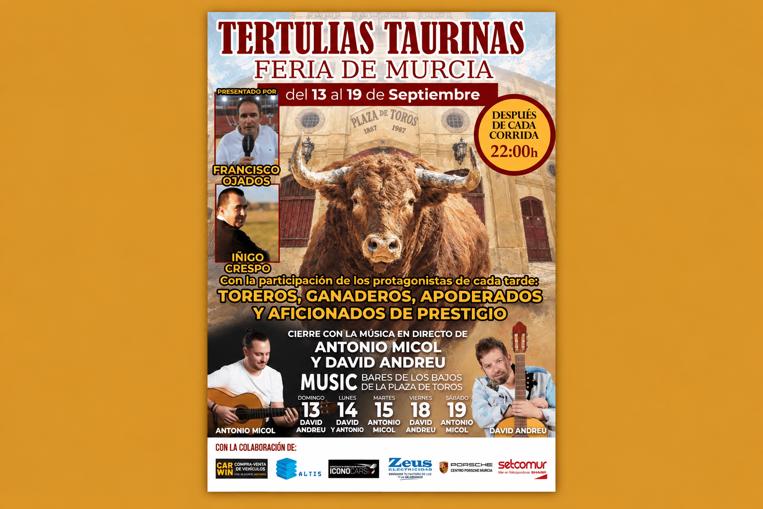 Vuelven las tertulias taurinas a la Feria de Murcia